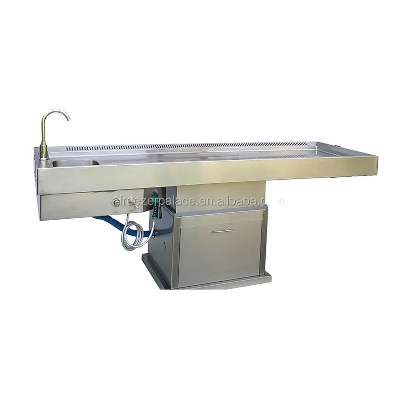 SYSMEDPALACE customization size electric lifting autopsy table embalming table factory