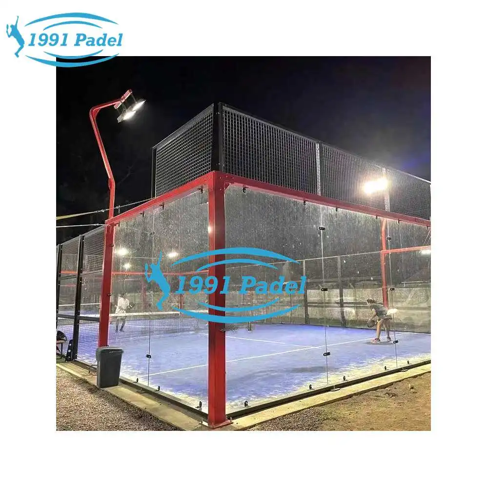 Custom Panoramic Cage Tennis Factory Paddle Outdoor Padel Club Tennis Padel Court