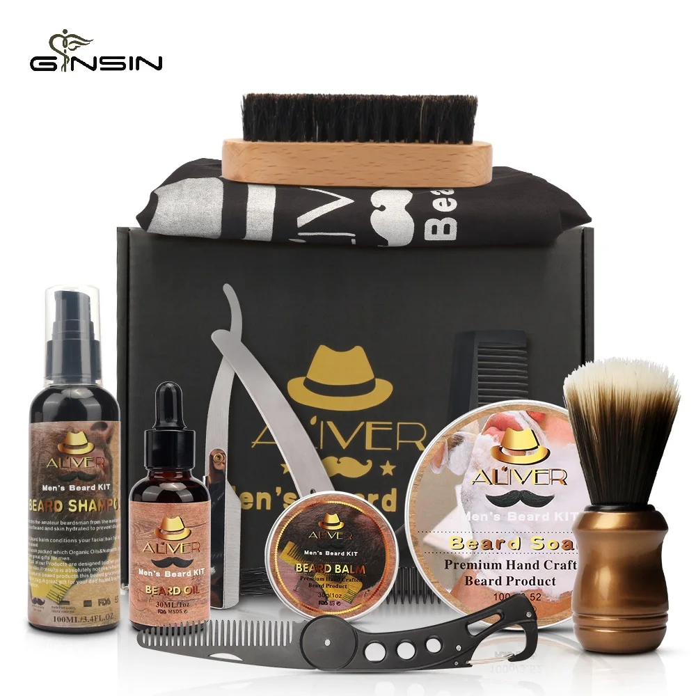 
Men superior incorporated beard kit with beard oil Amazon hot selling beard grooming kit 