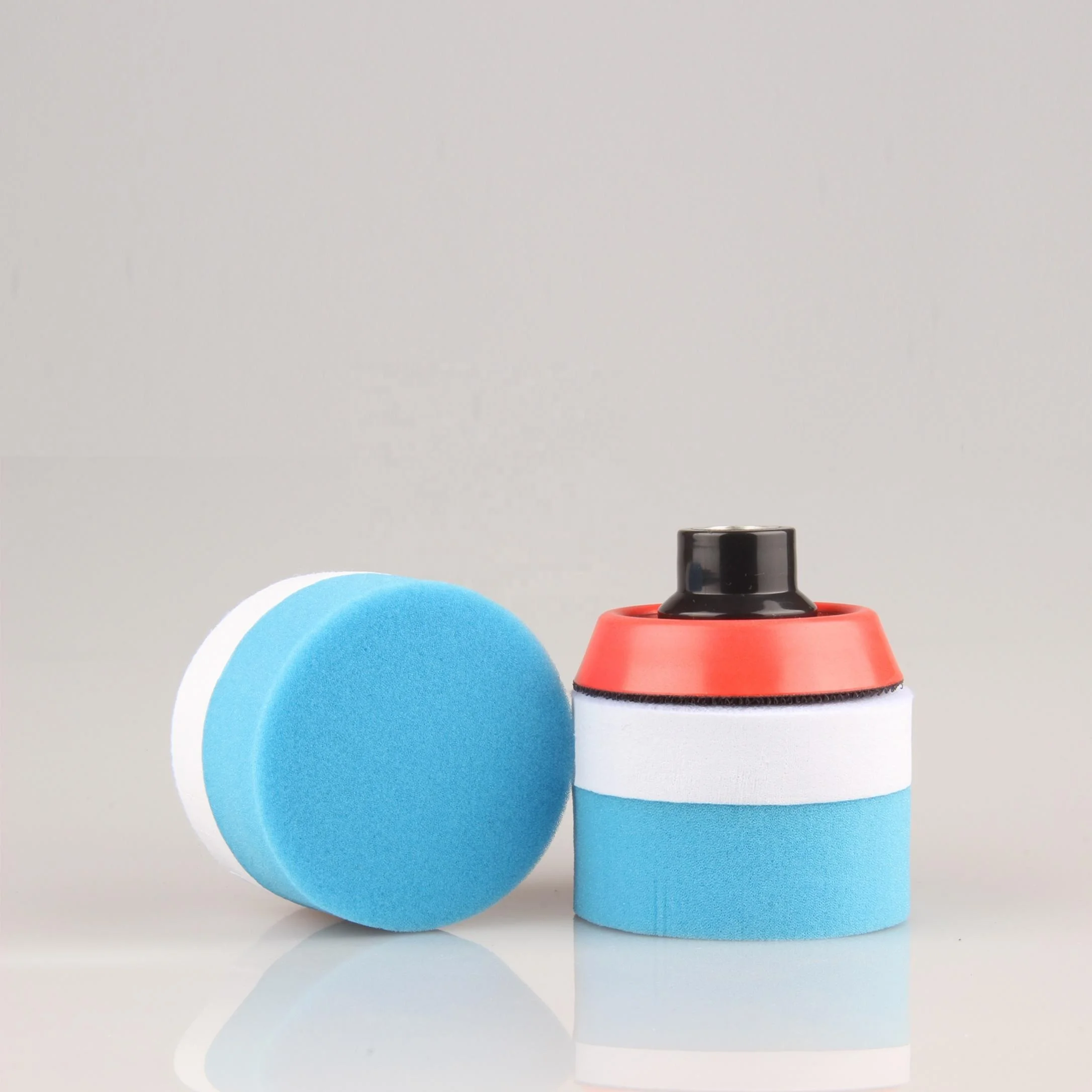 3 Inch Dual Purpose Round Hand Car Care Waxing Buffing Sponge Pad for Vehicle Paint Interior Leather Wax Polishing