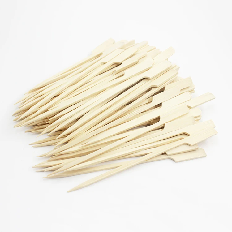 9 / 12 / 15 cm bamboo paddle skewer with customize logo