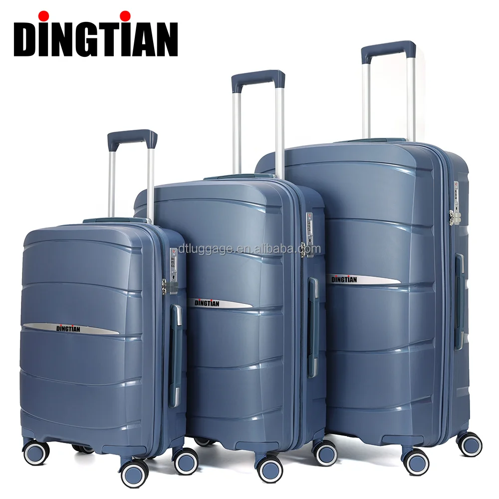 PP Valise set PP bag  suitcases wheel luggage 3 pieces cheap price suitcase luggage set