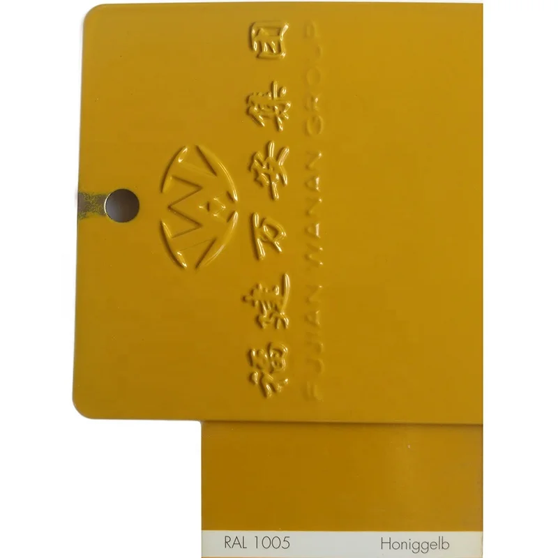 Light yellow ral 1005 Europe standard TGIC free metal coat powder paint