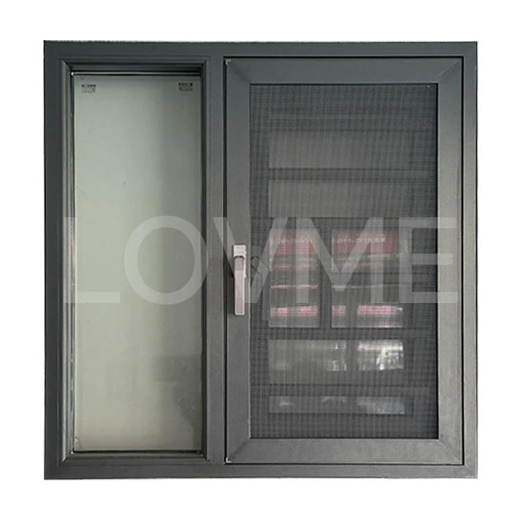 Professional Hurricane Design European Standard Custom Double Glass Aluminum Ultra-Narrow Frame Fixed Sliding Window