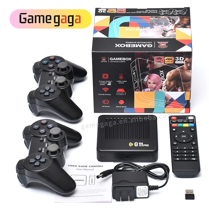 G11 Pro Game Box Video Game Console 64/128GB 30000+ Games 4k Family Retro Classic games Console Support TV Box For PSP/DC/N64