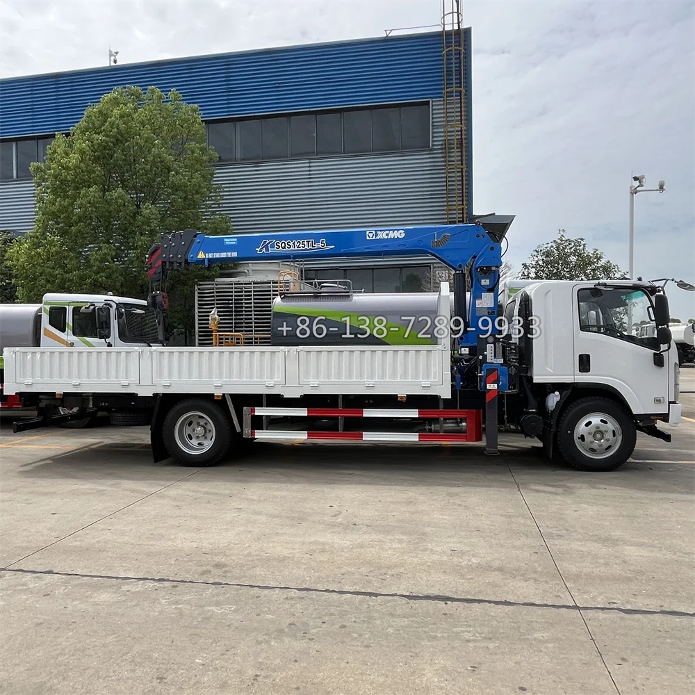 Japan Truck Mounted Cranes 4x4 4x2 4ton 5 tons Straight telescoping boom Arm Crane Truck