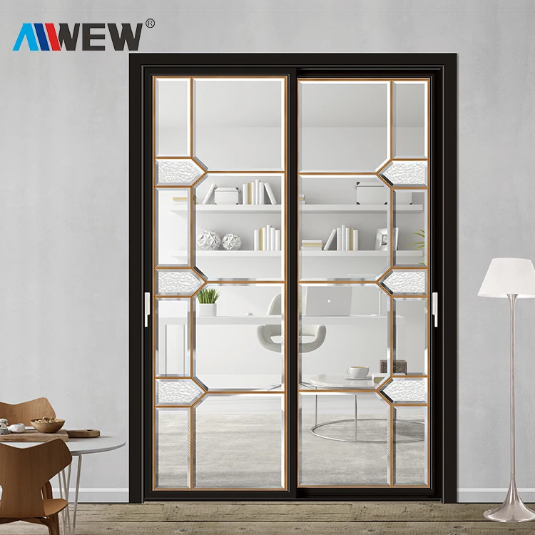 Алюминиевая раздвижная дверь Alwew, дизайн наружной двери комнаты