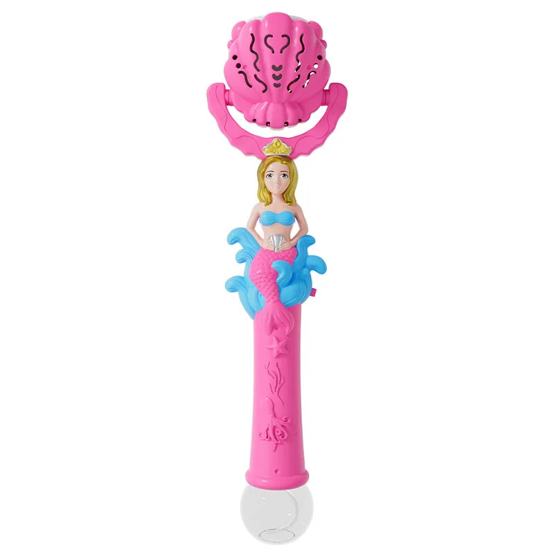 Syh70 Automatic Electric Bubble Gun Summer Outdoor Mermaid Gun Soap Water Bubble Machine Toys For Kids
