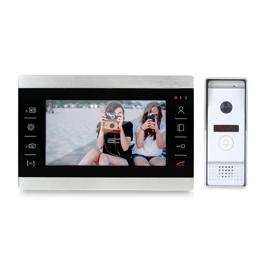Morningtech commax video door phone 7 inch door bell camera for smart home villa system