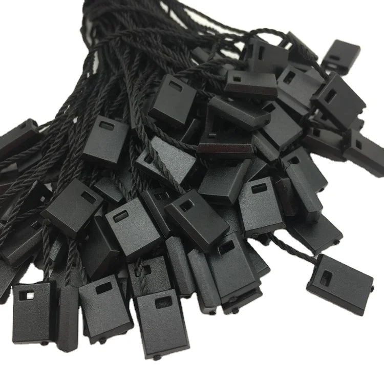 100pcs Black color  common hangtag string for Garment