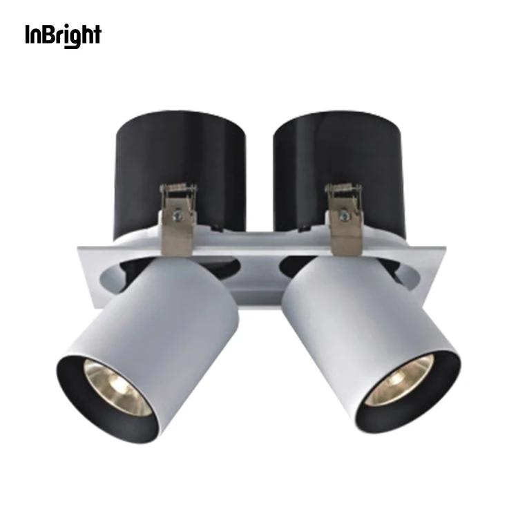 Adjustable Rotatable 7w 10w 12w 25w 35w  Indoor Ceiling Wall washer Spotlight Round Square Pull Out COB Led Down Light