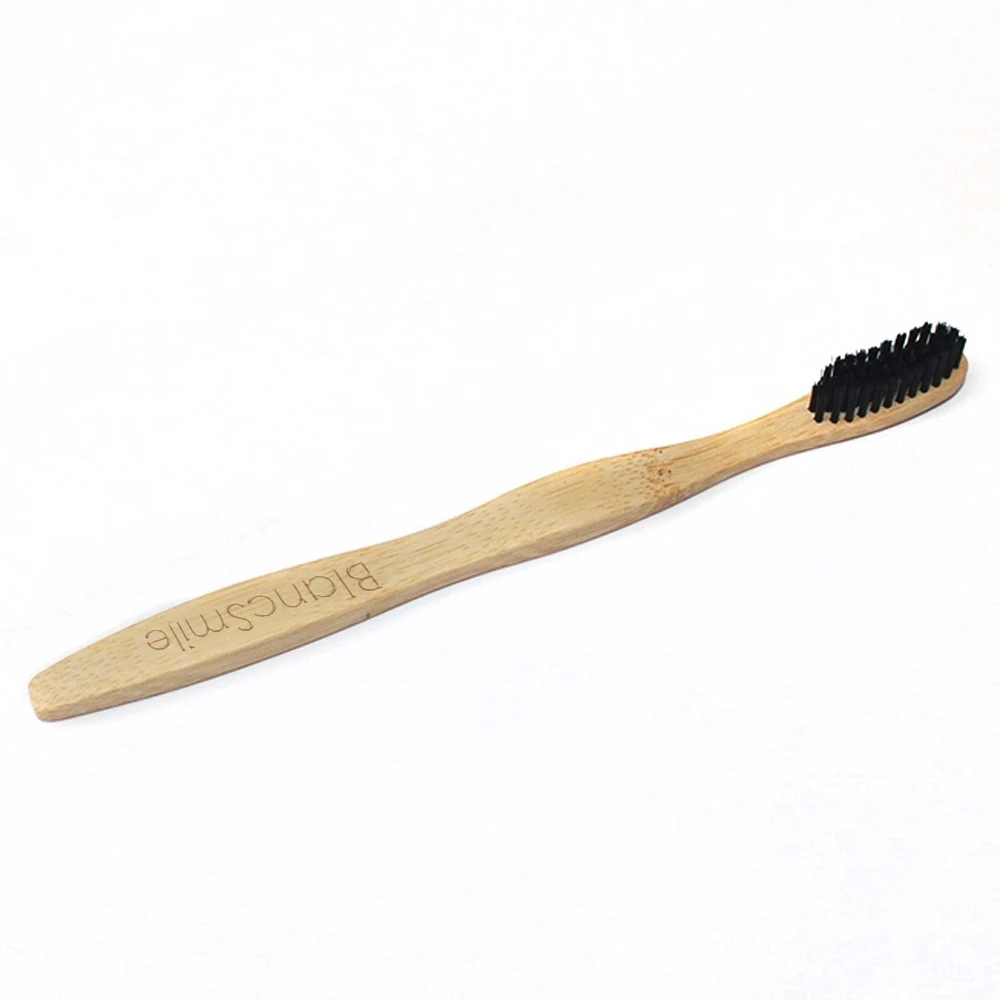 Biodegradable Bristle Charcoal Organic Wholesale Custom Logo Eco Friendly Natural Travel Airplane Bamboo Box Toothbrush