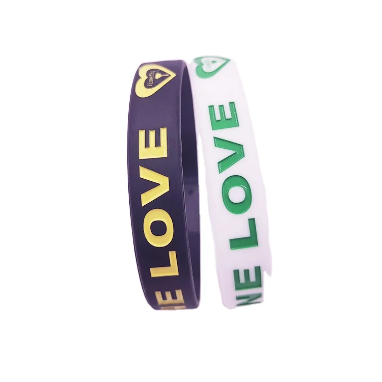 2021 China Custom Hot Sale custom Silicone Wristbands Debossed fill ink Wristband Silicone Bracelets For gifts