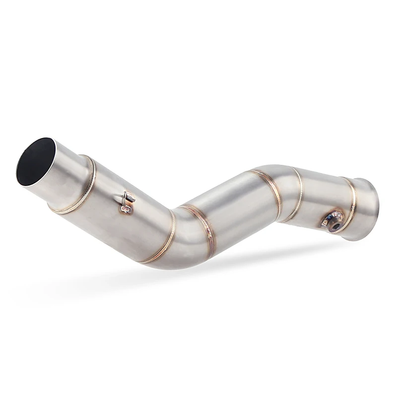 For YAMAHA R1 Exhaust Middle Link Pipe Single Row Motorcycle Exhaust System Slip on 2009 2010 2011 2012 2013 2014