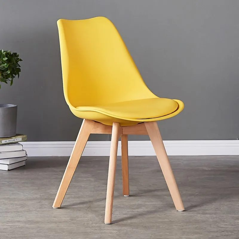 Nordic style high back dining chair color PP chairs for restaurant