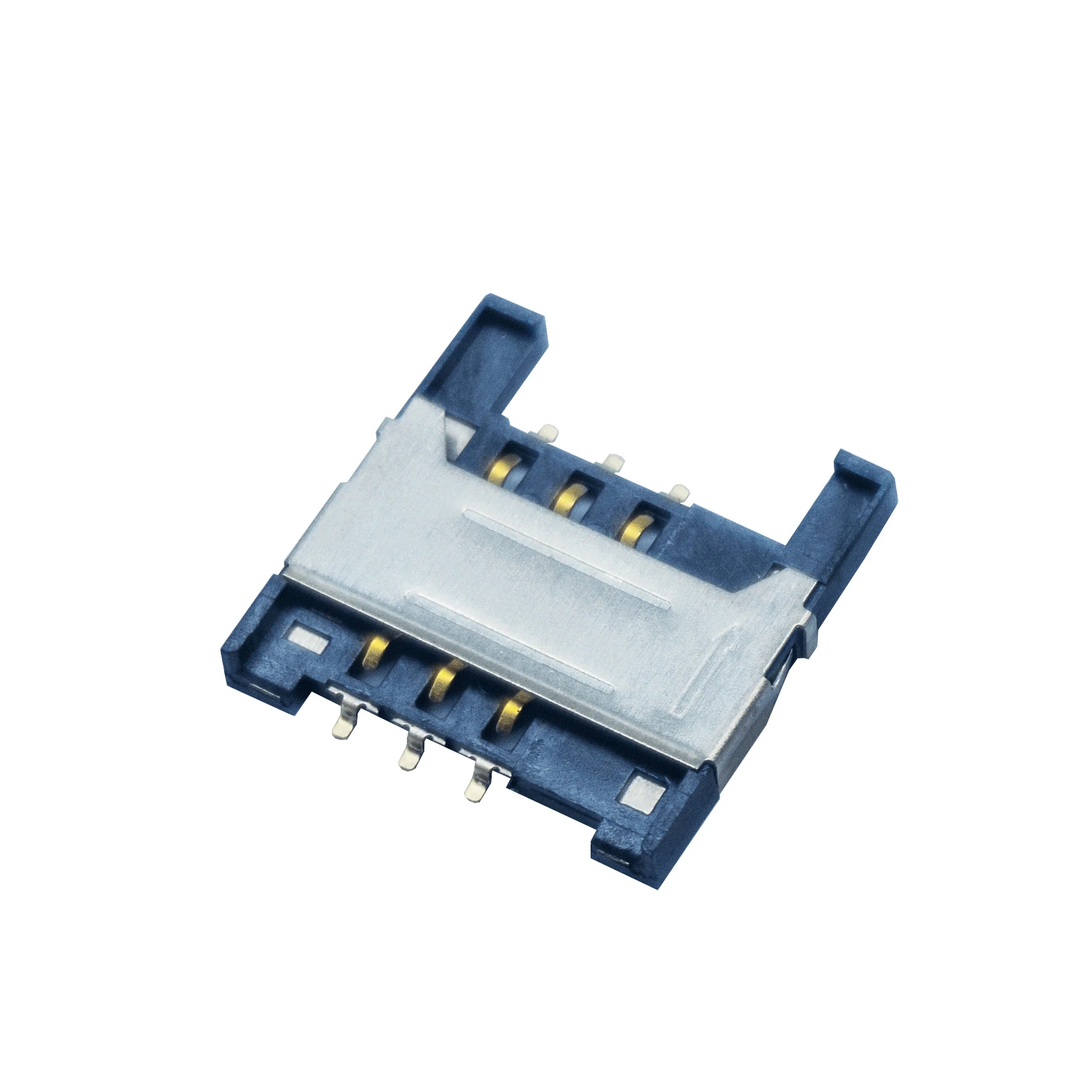 Hot sale 6pin 1.8h/2.2h Smt push pull type SIM connector card Slot Holder