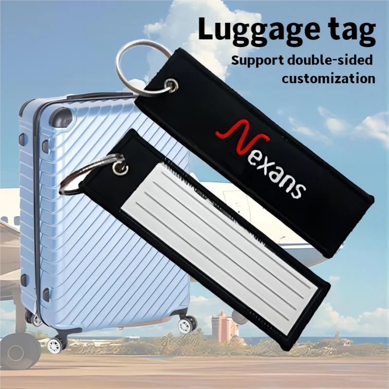 Cheap Promotional Gifts Company Logo Name Motorcycle Car Embroidery Keychain Ring Chain Fabric Label Custom Embroidery Keychain