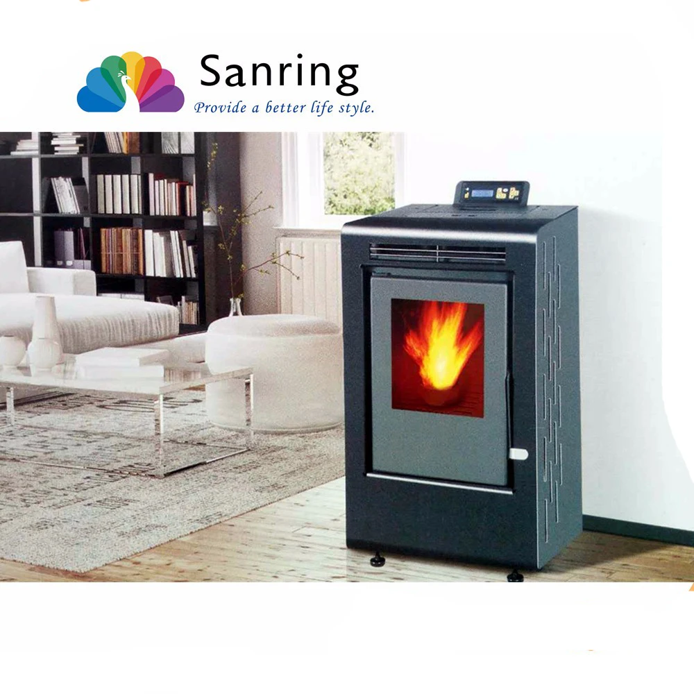 4KW freestanding wood burning small room pellet stoves for room heating and camping fire