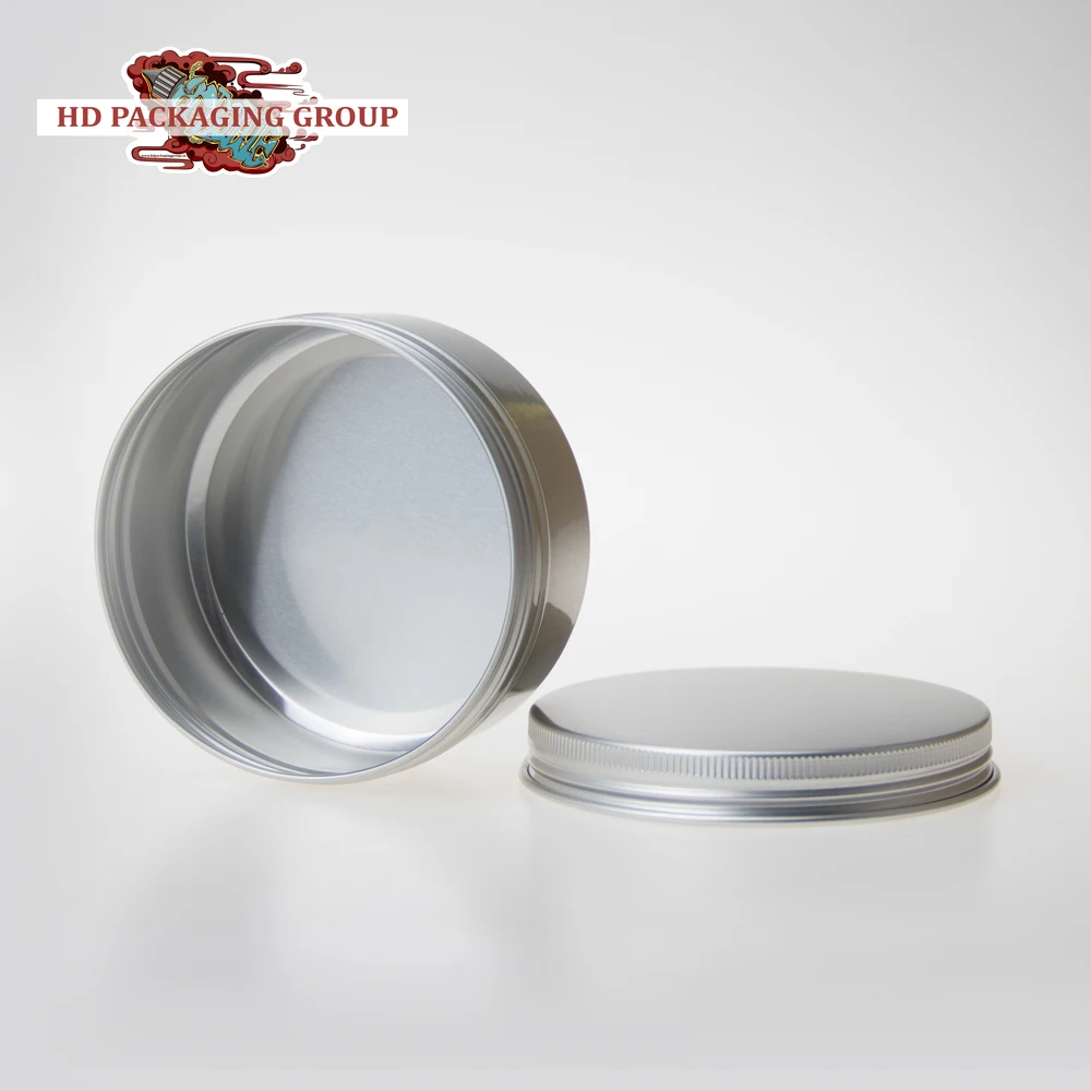 60g slim aluminum can slim metal tin 60g cream jar screw lid