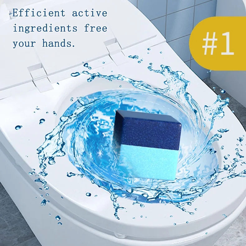 blue block custom toilet bowl cleaner table blue-bubble flush toilet cleaner block wc detergent