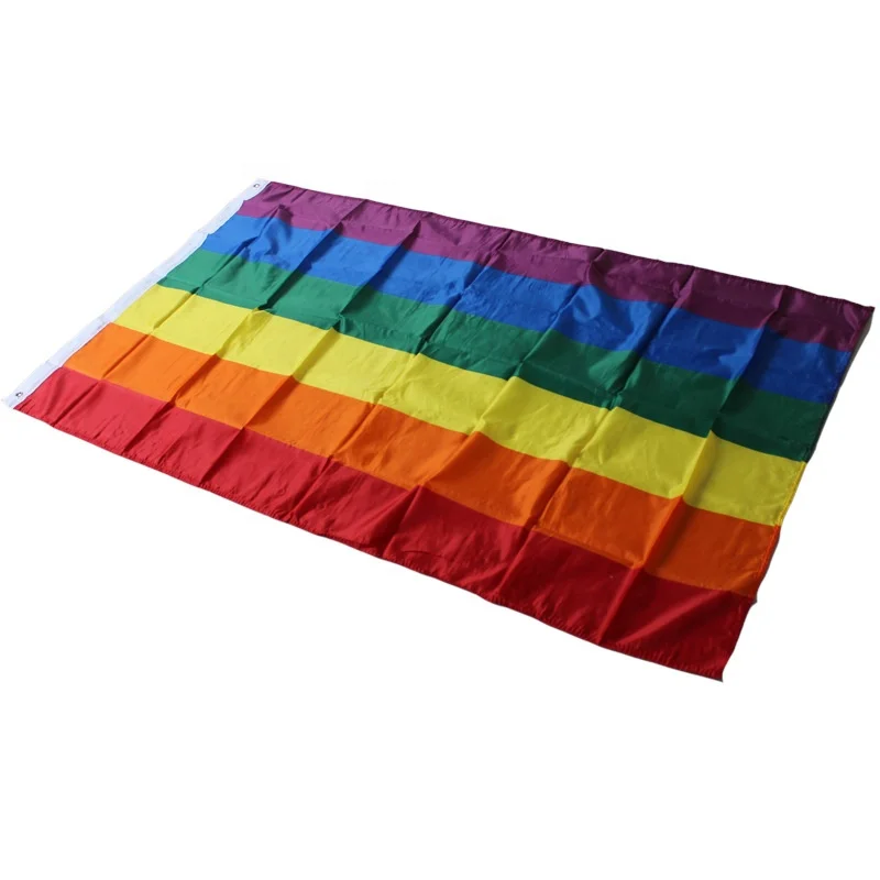 
Cheap price custom printed wind resist polyester fabric polyester printing gay pride 