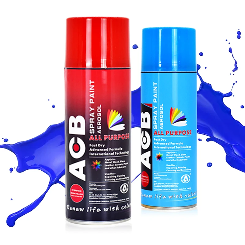 ACB Acrylic Spray Paint Resin Graffiti Anti-rust Aerosol Auto Paint Spray Decoration Carton Thinner for Car Paint Long Lasting 