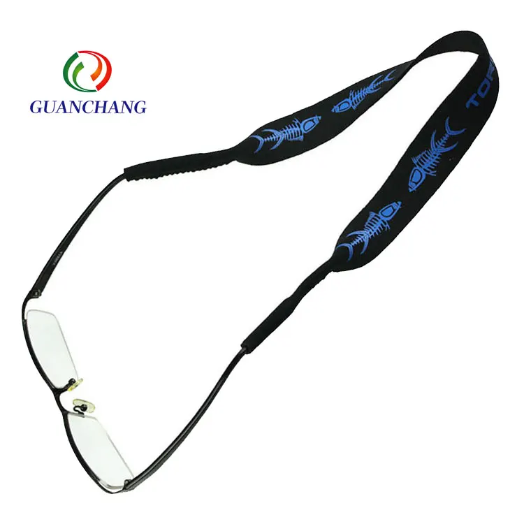 OEM Sports Safe Retainer Adjustable Custom Printed Neoprene Floating Eyeglass Glasses Sunglasses Strap