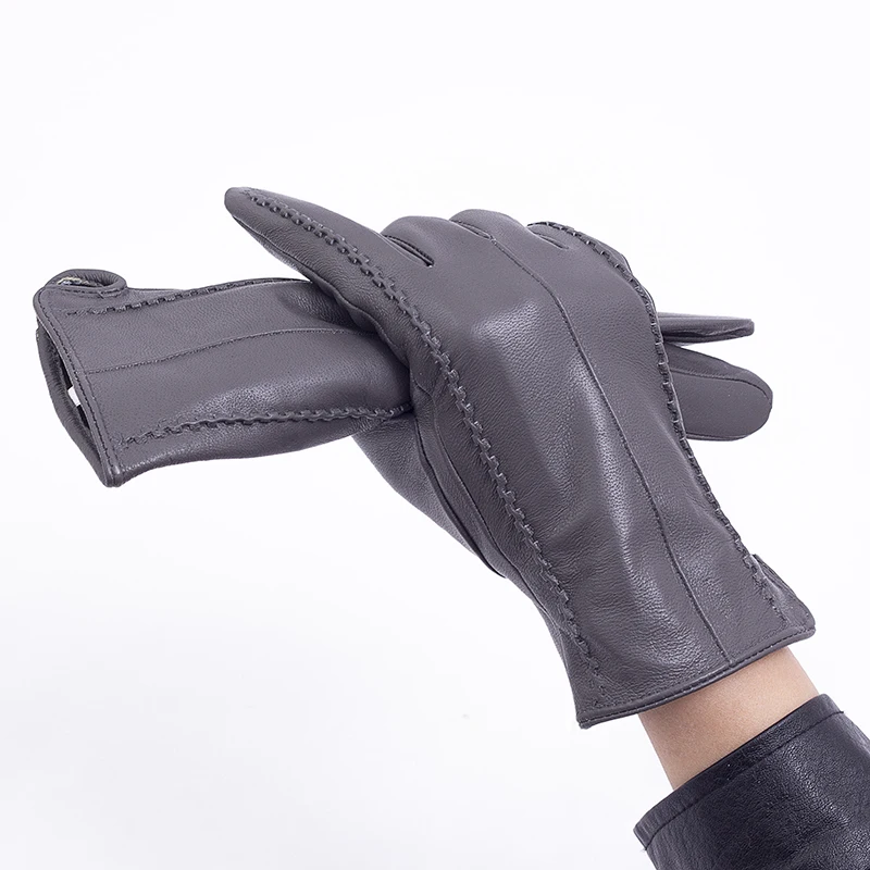 Winter Warm Ultra-soft lined goat leather gloves for women ladies Luxury gloves