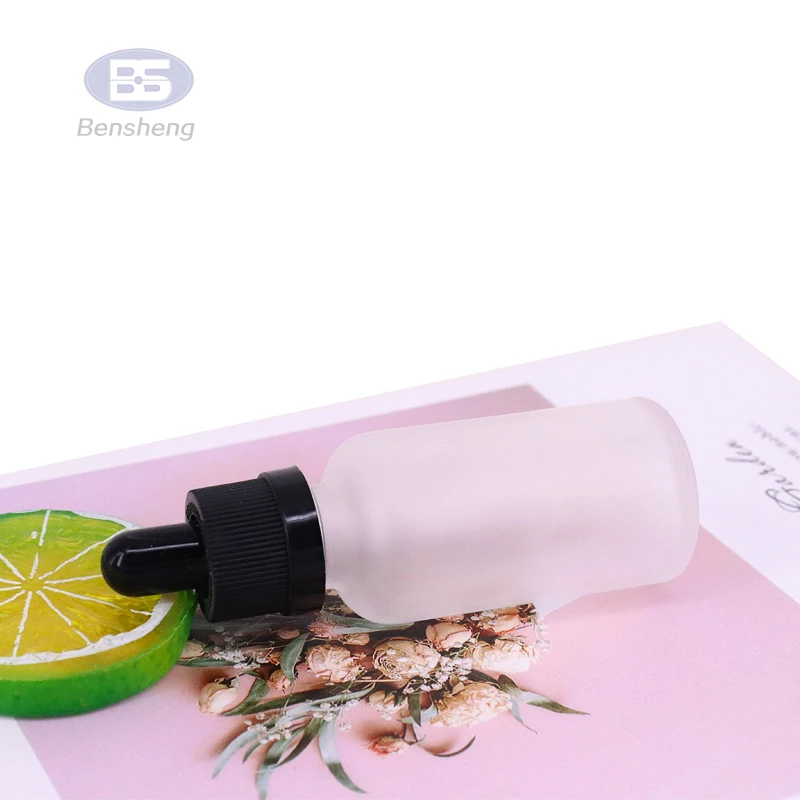 Wholesale transparent 20ml serum glass bottle olive oil dropper bottle hot sale