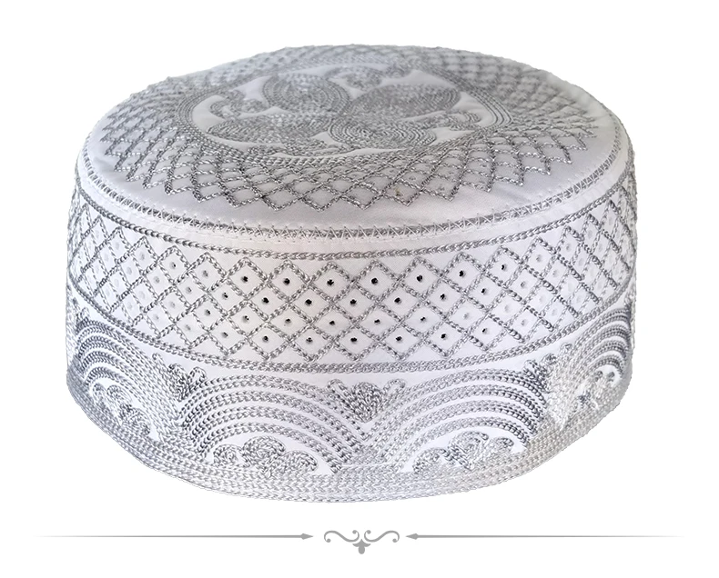 
MXCHAN SJH22961 High Quality Islamic Prayer Embroidered Hat Man Muslim Cap 