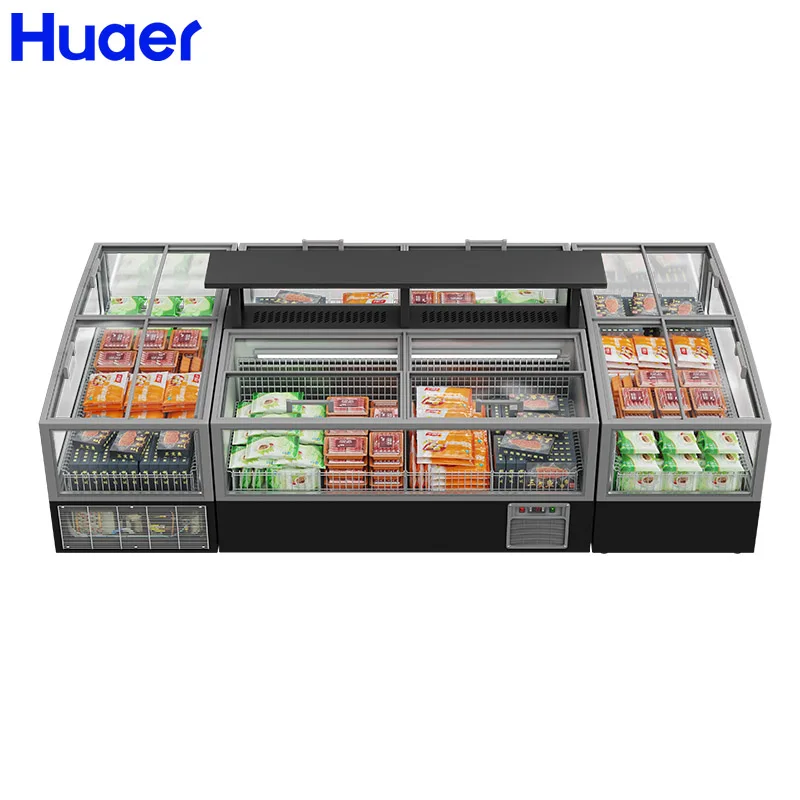 ETL 110V High Quality Refrigeration Equipment Freezer Console Fresh Dessert Shop Work Mini Chest Freezer