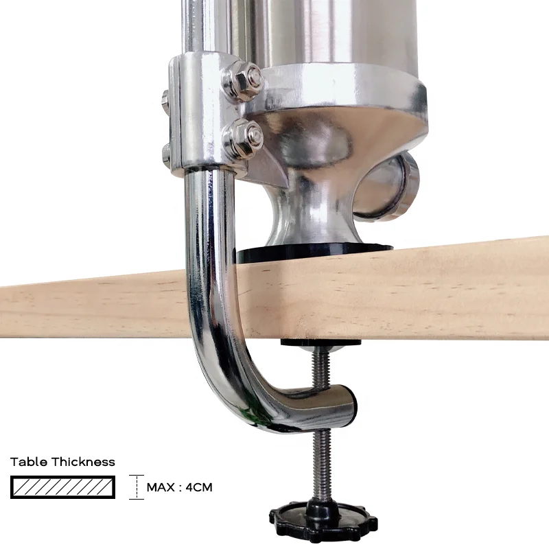 2.5LBS Vertical Stainless Steel Manual Sausage Maker Sausage Stuffer Sausage Making Machine With 4 tubes