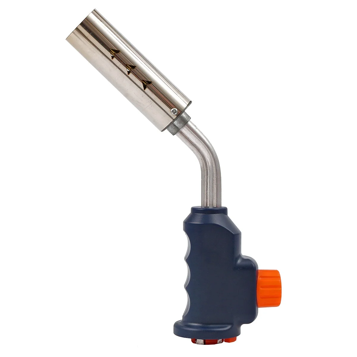Metal Flame Gun with Lighter Windproof Flamethrower for Household Use for Camping with Its Cassette Gas Tank Fire Spray Gun
