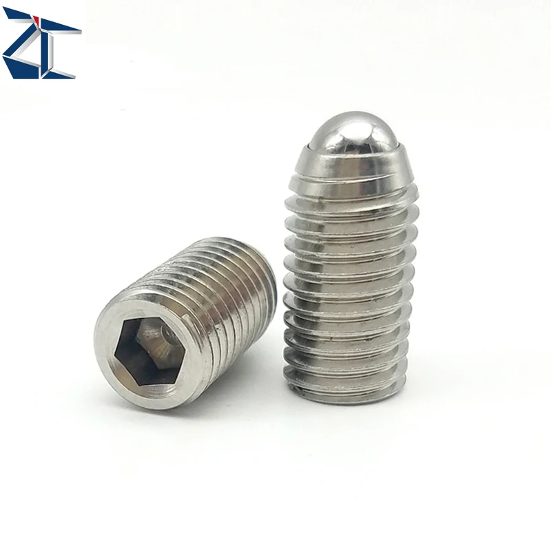 RTS ZBMS&ZBSM&ZBSZF&ZBSX stainless steel secured steel spring loaded screw spring ball plungers
