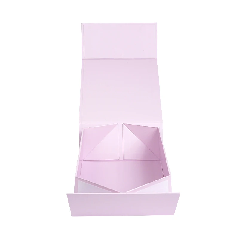 Bespoke Custom Folding Cardboard Gift Boxes Flap Lid Magnetic Closure Gold Foil Matt Lamination Stamping Printing Free Sample UV