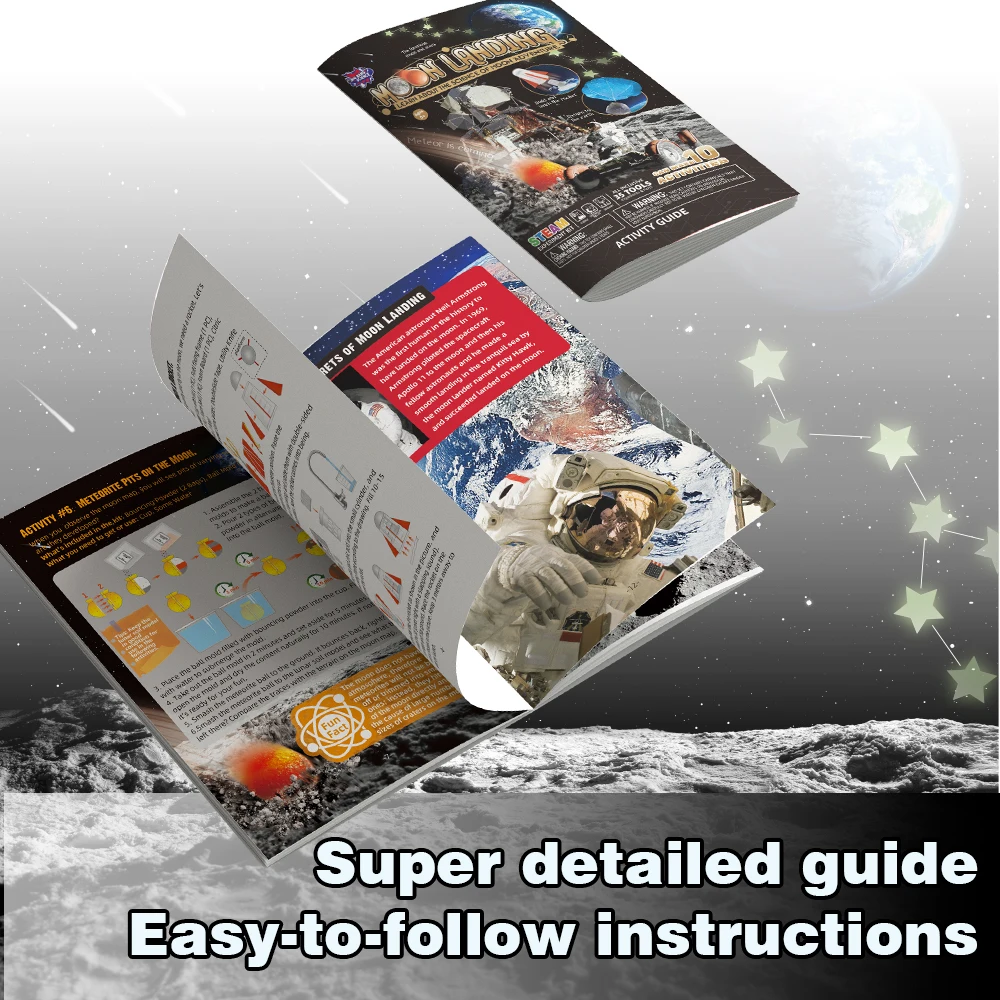 Big Bang Science Moon Landing Science DIY Craft Kit STEM Science Toys for Teens and Children Boys and Girls