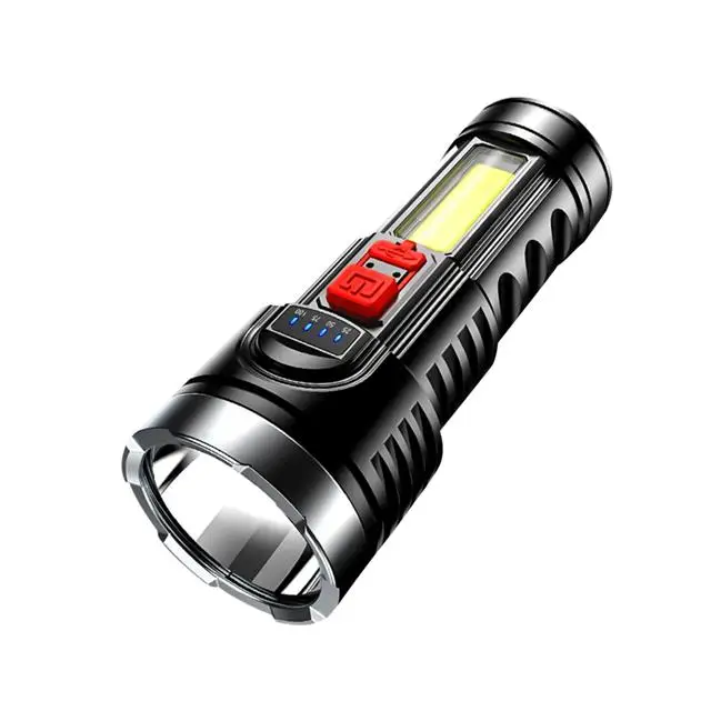 new product ideas 2024 COB led flashlight torch light flashlights plastic with batteries