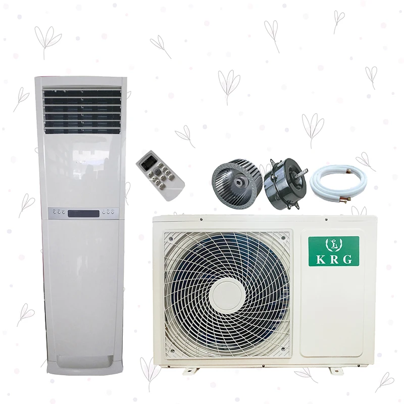 18000BTU 5000W small size cooling only floor stand standing 1.5ton ac air conditioners R32/R410a for residential/commercial use