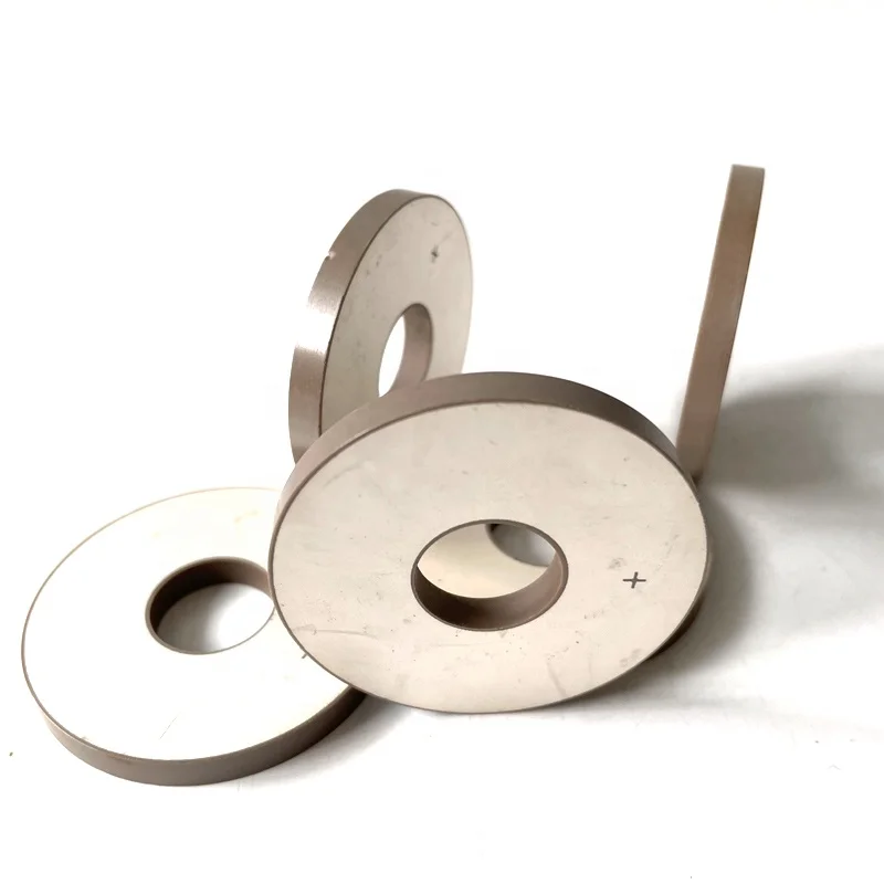 50mm Diameter Ring Piezoelectric Ceramic As 15khz/20khz Ultrasonic Sensor Piezoceramic  Parts