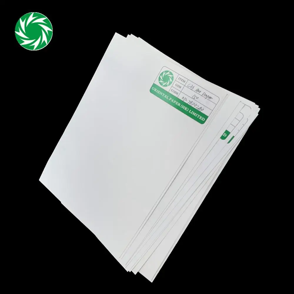 whireness cardboard 100gsm c2s art paper in sheets