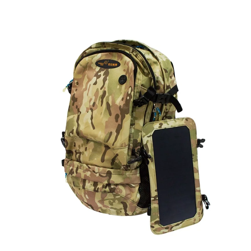 Kingsons BSCI factory high quality laptop bag with solar panel solar backpack with YKK zipper anti theft back pack USB charging