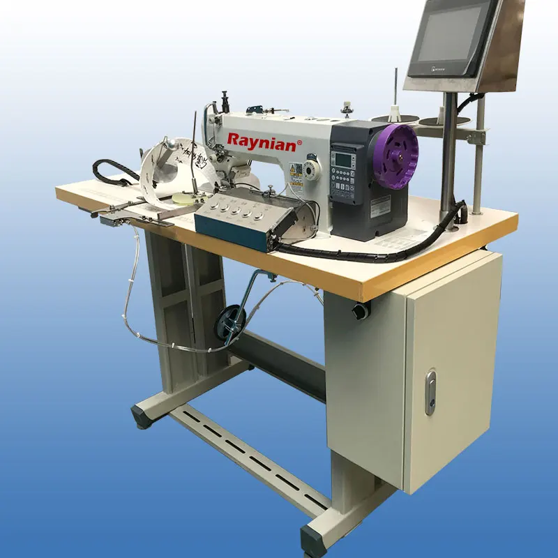 Raynian Automatic hat Hem Sewing machine with sweat band hat making machinery