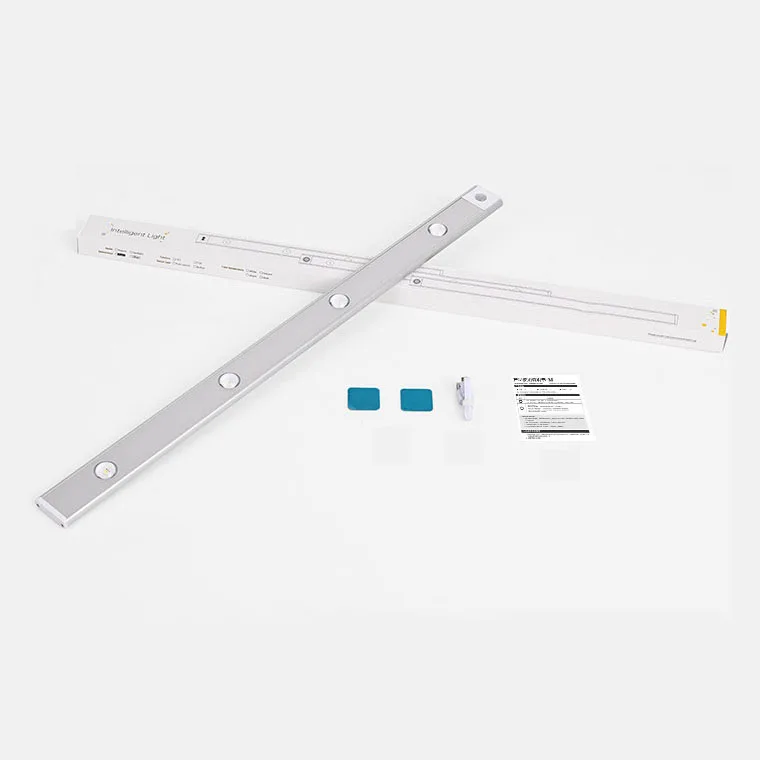 20/30/40/60/80CM USB Magnetic Wall Motion Sensor Led Closet Light Touch Sensor Night Cabinet Lights for Kitchen Hallway Stairs