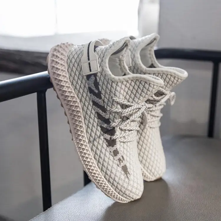 
2021 Latest Design Original Quality All Star Zebra Yeezy 350 Style Women Fashion Walking Sneakers Fly-knitted Casual Sport Shoes 