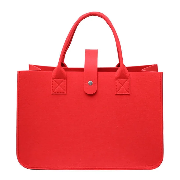 Custom  Casual felt bag trendy women tote handbag advertisement promotional gift bag