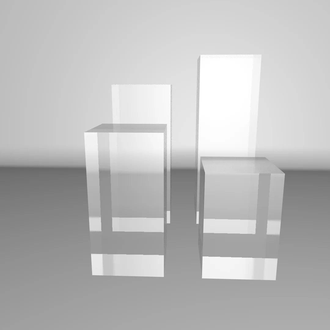 Customized Acrylic Block Lucite Base in customized size