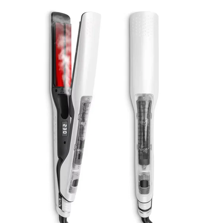 professional Steam Hair Straightening splint Hair Care Wide Plate Straightener household Salon Wet & Dry Styling Hair tool