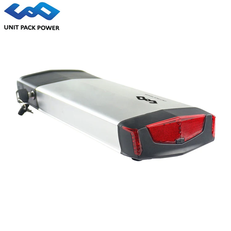 Customized 12v-72v Li-Ion Rear Rack Battery with 10Ah-30Ah for Electric Bicycles for Motors up to 1000w 750w