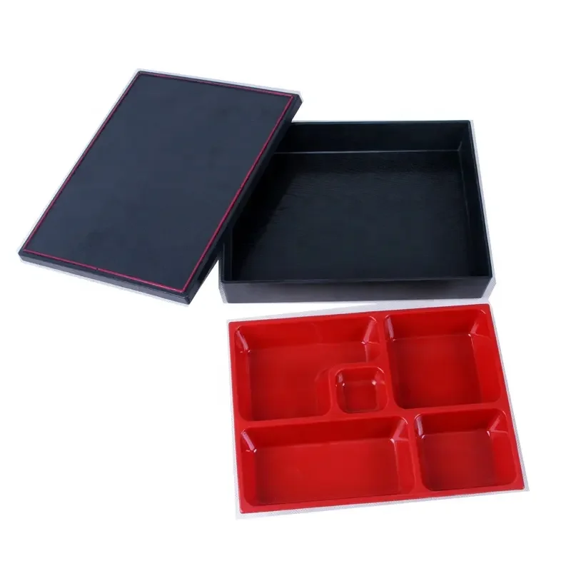 Wholesale Japanese Bento Box Sushi Wooden ABS box Food Container Reusable co Friendly PP School Kids Storage Boxes