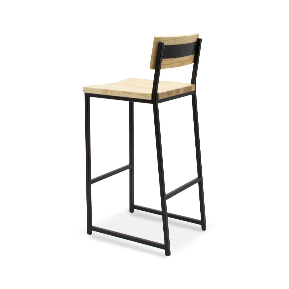 Classic Commercial Furniture Catering Bar Stools Backrest Bar Stool Restaurant Chairs Industrial Guangzhou Modern Furniture